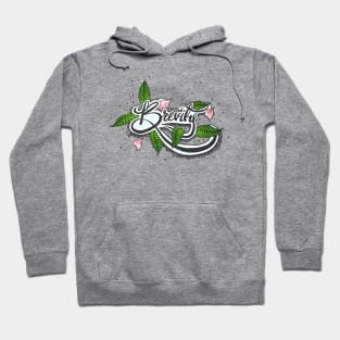 Brevity Of Life, Calligraphy and Mint Hoodie